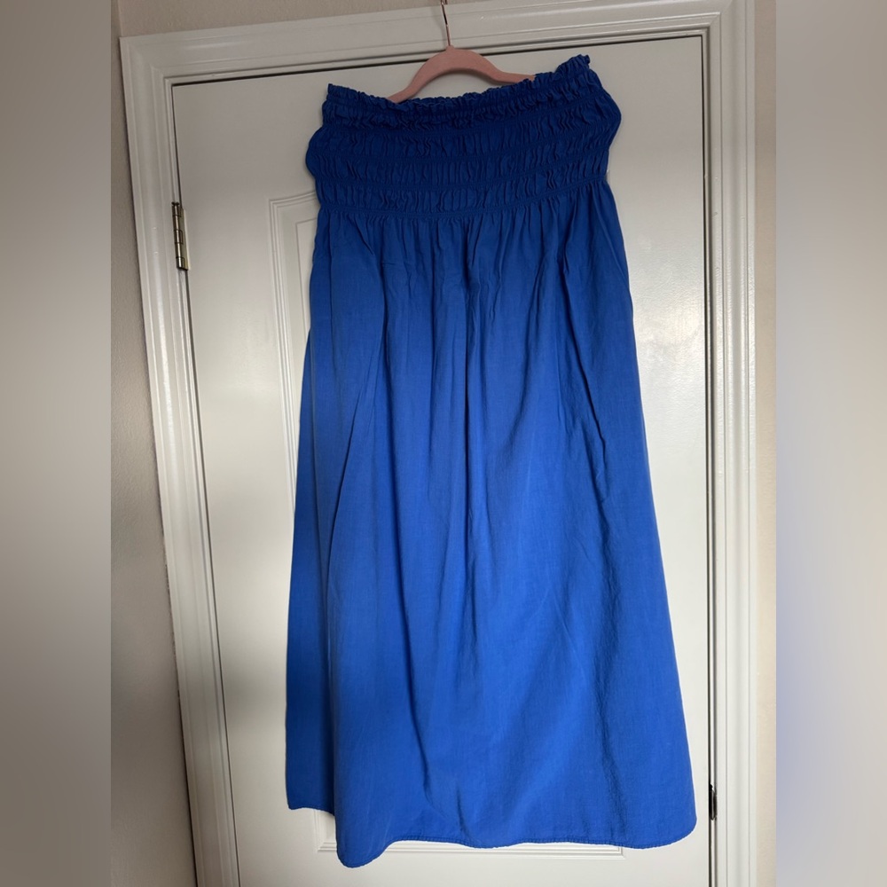 Universal Thread Vibrant Blue tube top Maxi dress